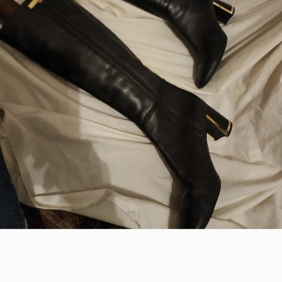 Karl Lagerfield signature knee high boots 8.5 - Picture 6 of 15